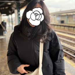 Layered cut with face framing bangs