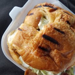 Morning Donut - Turkey/Avacado Club Croissant sandwich