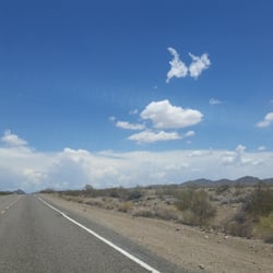 Route 66 - Clouds off in the distance
