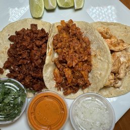 Tacos as served Tacos as served