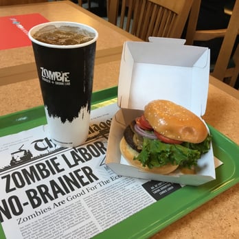 Zombie Burger + Shake Lab - The "28 Days Later" burger with Veggie Nut Patty! - Burgers Near Me - West Des Moines, Iowa