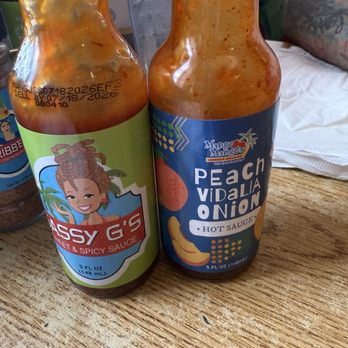 Mango Mango's Caribbean Grill & Bar - Sauces were all excellent - Caribbean Near Me - Saint Augustine Beach, Florida