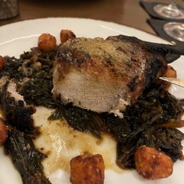 This was supposed to be a pork chop cooked medium. It was well done and dry. This was supposed to be a pork chop cooked medium. It was well done and dry.