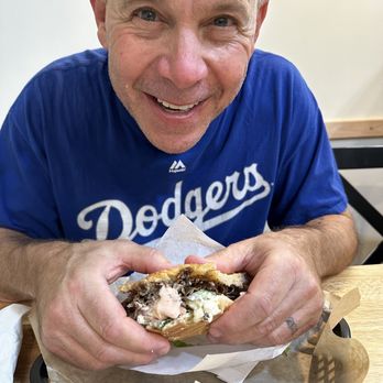 Twisted Meats - Beef & Lamb döner sandwich and a happy hubs - Mediterranean Near Me - Thousand Oaks, California Twisted Meats - Beef & Lamb döner sandwich and a happy hubs - Mediterranean Near Me - Thousand Oaks, California