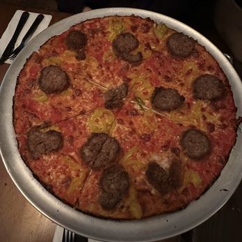Beekman Ale House - A crispy bar pie with meatball and banana peppers. Delicious. - Pizza Near Me - Sleepy Hollow, New York Beekman Ale House - A crispy bar pie with meatball and banana peppers. Delicious. - Pizza Near Me - Sleepy Hollow, New York