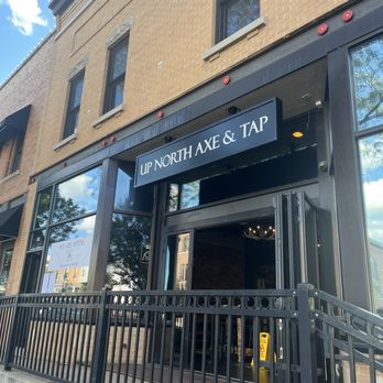 Up North Axe & Tap - Entrance to the axe throwing, other side is the restaurant. - Sports Bars Near Me - Libertyville, Illinois