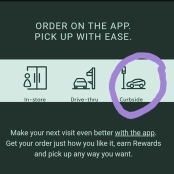 Starbucks - Shows what curbside means. - Coffee & Tea Near Me - Los Altos, California Starbucks - Shows what curbside means. - Coffee & Tea Near Me - Los Altos, California