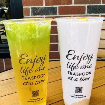 Teaspoon - Right Taro Lover left grasshopper - Bubble Tea Near Me - San Ramon, California