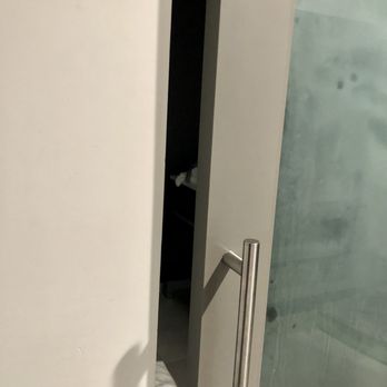 Cambria Hotel LAX - Bathroom barn door in room 201 alllllmost closes. Not much privacy if you're with a group. - Hotels Near Me - El Segundo, California