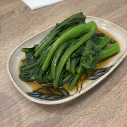 Boiled choy sum Boiled choy sum
