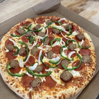 Marco's Pizza - Deluxe (meatball was amazing) - Pizza Near Me - Santa Ana, California
