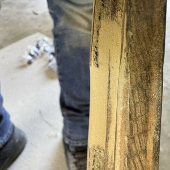 Ruston Home Repair - Repaired damaged cabinet after sanding - Flooring Near Me Ruston Home Repair - Repaired damaged cabinet after sanding - Flooring Near Me