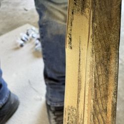 Ruston Home Repair - Repaired damaged cabinet after sanding