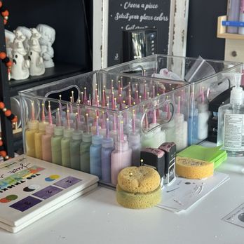 The Painted Teacup - Even little bottles to write with! - Paint-Your-Own Pottery Near Me - Frisco, Texas The Painted Teacup - Even little bottles to write with! - Paint-Your-Own Pottery Near Me - Frisco, Texas