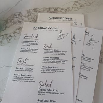Awesome Coffee - Menu - Coffee & Tea Near Me - Los Angeles, California Awesome Coffee - Menu - Coffee & Tea Near Me - Los Angeles, California