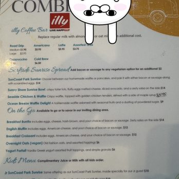 Sun Coast Park - Breakfast menu - Hotels Near Me - Anaheim, California