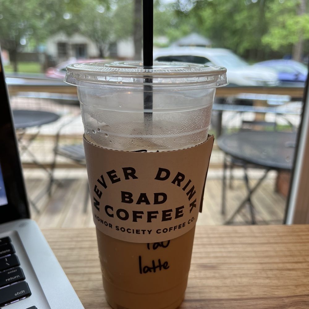 Honor Society - Iced lavender honey latte - Coffee Roasteries Near Me - Tomball, Texas Honor Society - Iced lavender honey latte - Coffee Roasteries Near Me - Tomball, Texas