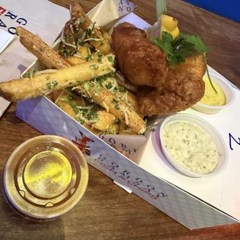 Gordon Ramsay Fish & Chips - Fish and Chips with truffle fries. - Comfort Food Near Me - Las Vegas, Nevada Gordon Ramsay Fish & Chips - Fish and Chips with truffle fries. - Comfort Food Near Me - Las Vegas, Nevada