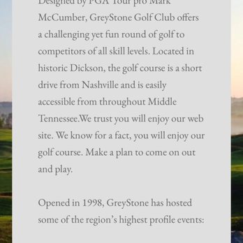 Greystone Golf Club - Golf Near Me - Dickson, Tennessee Greystone Golf Club - Golf Near Me - Dickson, Tennessee