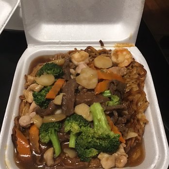 Little Szechwan - Pan fried noodles deluxe (to go/pick up) - Chinese Near Me - Lancaster, California Little Szechwan - Pan fried noodles deluxe (to go/pick up) - Chinese Near Me - Lancaster, California