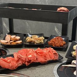 Various selections of meats