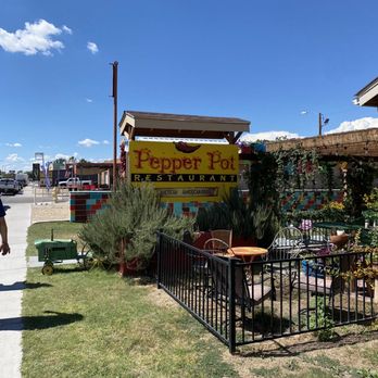 Pepper Pot - Street sign - Mexican Near Me - Hatch, New Mexico