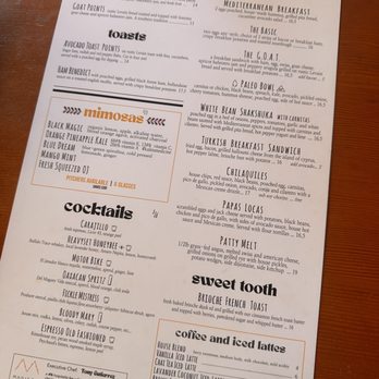 Madison - Menu - Italian Near Me - San Diego, California