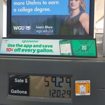 Dal Soglio - Wow! $59.29 for 12 gallons of gas. - Gas Stations Near Me - Midvale, Utah