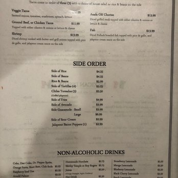 El Paraiso - menu - Mexican Near Me - Chino Valley, Arizona