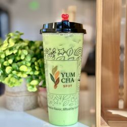 Yum Cha Spot - Pandan Milk Tea (w/green tea)