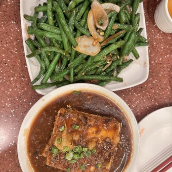 Jade Wok - Shredded meat Tofu and Garlic with String Bean Dinner - Chinese Near Me - Los Angeles, California