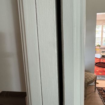 CMK Construction - Can't get that door hanging the way it was before they drilled through it hanging the microwave bracket. - Countertop Installation Near Me - Tampa, Florida