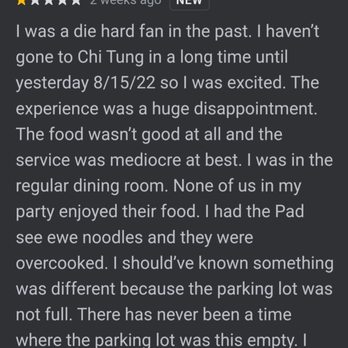 Chi Tung - Other patrons having a bad experience like us. - Chinese Near Me - Evergreen Park, Illinois Chi Tung - Other patrons having a bad experience like us. - Chinese Near Me - Evergreen Park, Illinois