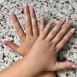 Starlight Nails & Spa  - Beautiful nail tips with dip, design and rhinestones  thank you for a great nail experience!