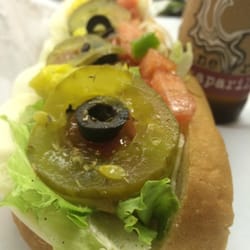 Ellsworth Giant Sub - Veggie sub & Maine Root Sarsaparilla.