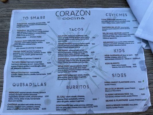 Menu photo 5 Corazon Cocina VTA Ventura, CA Menu photo 5 Corazon Cocina VTA Ventura, CA