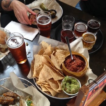 Founders Brewing - Beer flights, chips and salsa - Breweries Near Me - Grand Rapids, Michigan