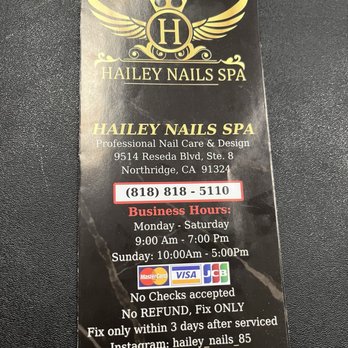 Hailey Nails Spa - Menu 5/7/2025 - Nail Salons Near Me - Los Angeles, California Hailey Nails Spa - Menu 5/7/2025 - Nail Salons Near Me - Los Angeles, California
