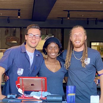 Robbie's Tavern - Rich, Nasiya and Dreadlocked Adam. Best servers in Colorado! - Comfort Food Near Me - Breckenridge, Colorado Robbie's Tavern - Rich, Nasiya and Dreadlocked Adam. Best servers in Colorado! - Comfort Food Near Me - Breckenridge, Colorado