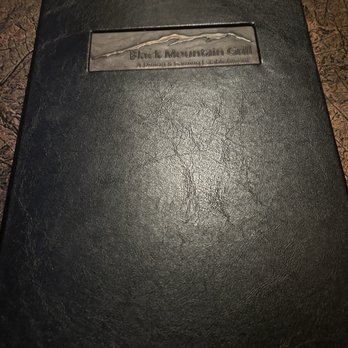 Black Mountain Grill - Classy leather menu - American Near Me - Henderson, Nevada Black Mountain Grill - Classy leather menu - American Near Me - Henderson, Nevada