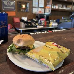 Canipe Brothers Bar & Grill - 1/4Ib cheeseburger was tasty and simple.