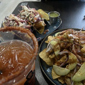 Jorvans Micheladas - Fish tacos with green salsa - Pop-Up Restaurants Near Me - San Jose, California