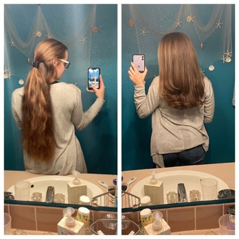 Bella V Salon - My before and after. Look at that difference! - Hair Salons Near Me - Tampa, Florida Bella V Salon - My before and after. Look at that difference! - Hair Salons Near Me - Tampa, Florida