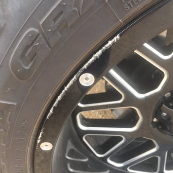 AutoNation Chevrolet Amarillo - The rim they scuffed up when they returned it to me - Car Dealers Near Me - Amarillo, Texas