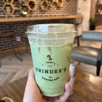 Grinder’s Coffee Bar - Matcha Latte - Coffee & Tea Near Me - Houston, Texas