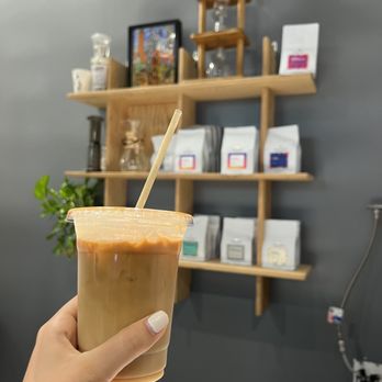 Coffee Project - Iced latte (almond milk) - Cafes Near Me - Brooklyn, New York