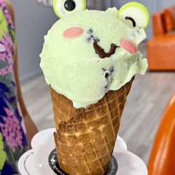 TeaTalk Gelato - Scoopy mint chocolate chip flavor