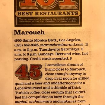 Marouch Restaurant - Article - surprising - Armenian Near Me - Los Angeles, California Marouch Restaurant - Article - surprising - Armenian Near Me - Los Angeles, California