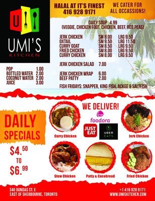 Menu photo 2 Umi's Kitchen Toronto, ON Menu photo 2 Umi's Kitchen Toronto, ON