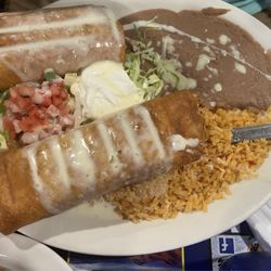 La Cabana - Chicken and Beef Chimichangas